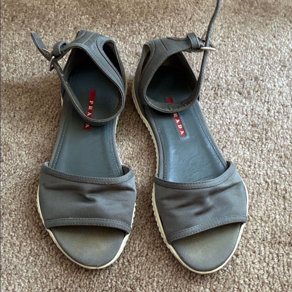 Prada Charcoal Women's Sandals